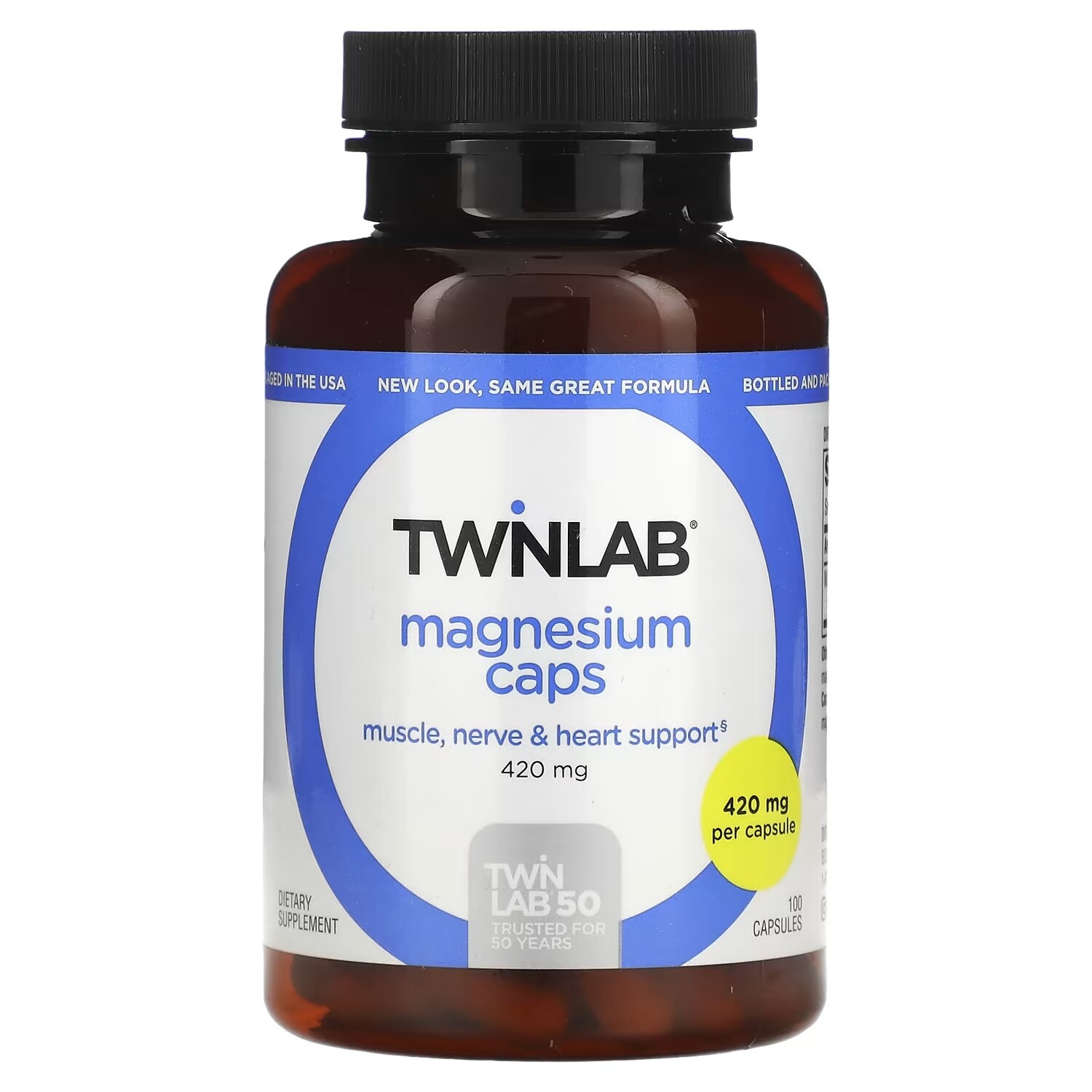 

Twinlab Капсулы с магнием 400 мг, 100 капсул