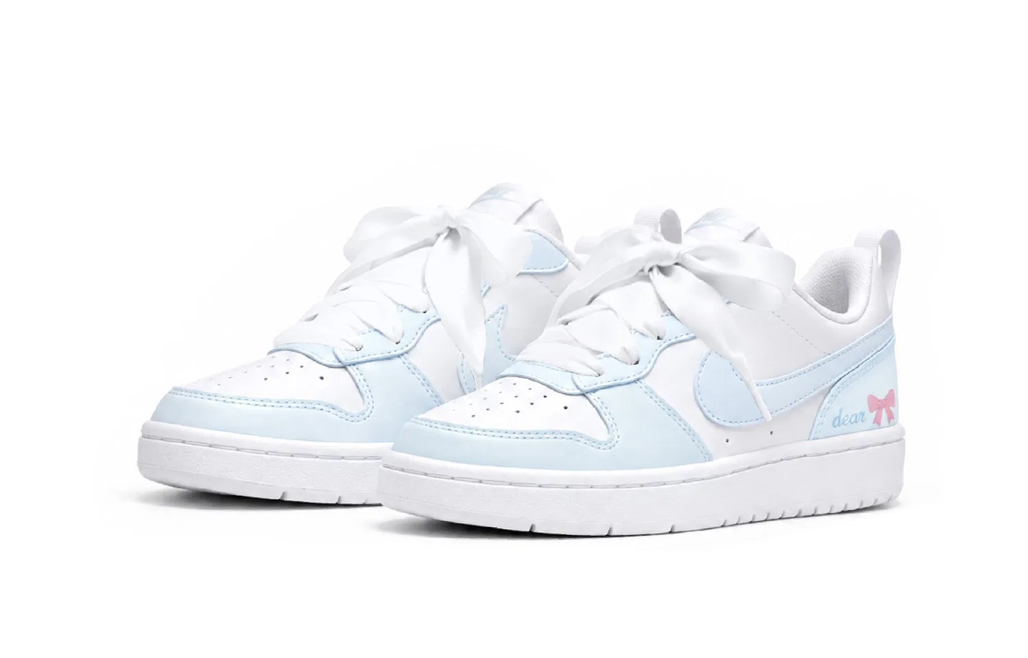 Детские кроссовки для скейтбординга с принтом Court Borough Low 2 Nike, Blue — фото 4