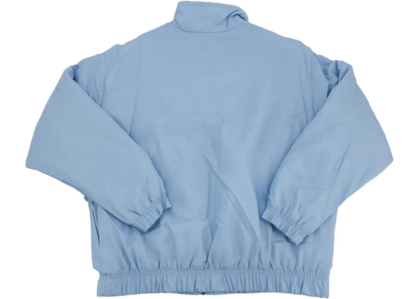 Мужская куртка-бомбер с сатиновой отделкой и принтом Swoosh Nike Nikelab Solo Swoosh Satin Bomber Jacket, Sky Blue/White — фото 2