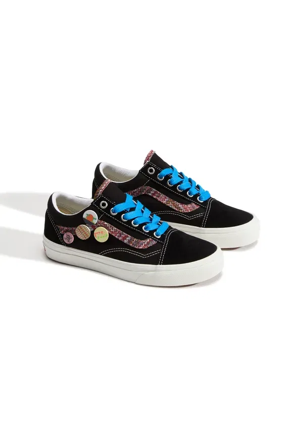 Кроссовки из кожи и текстиля Old Skool Vans, Souvenir Black Marshmallow, черный — фото 2