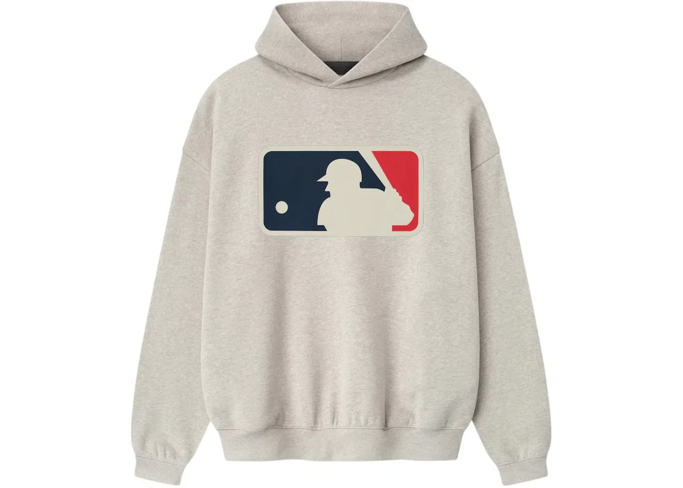 Мужской свитшот с капюшоном с принтом Fear of God Essentials MLB Sport Hoodie, Heather Stone
