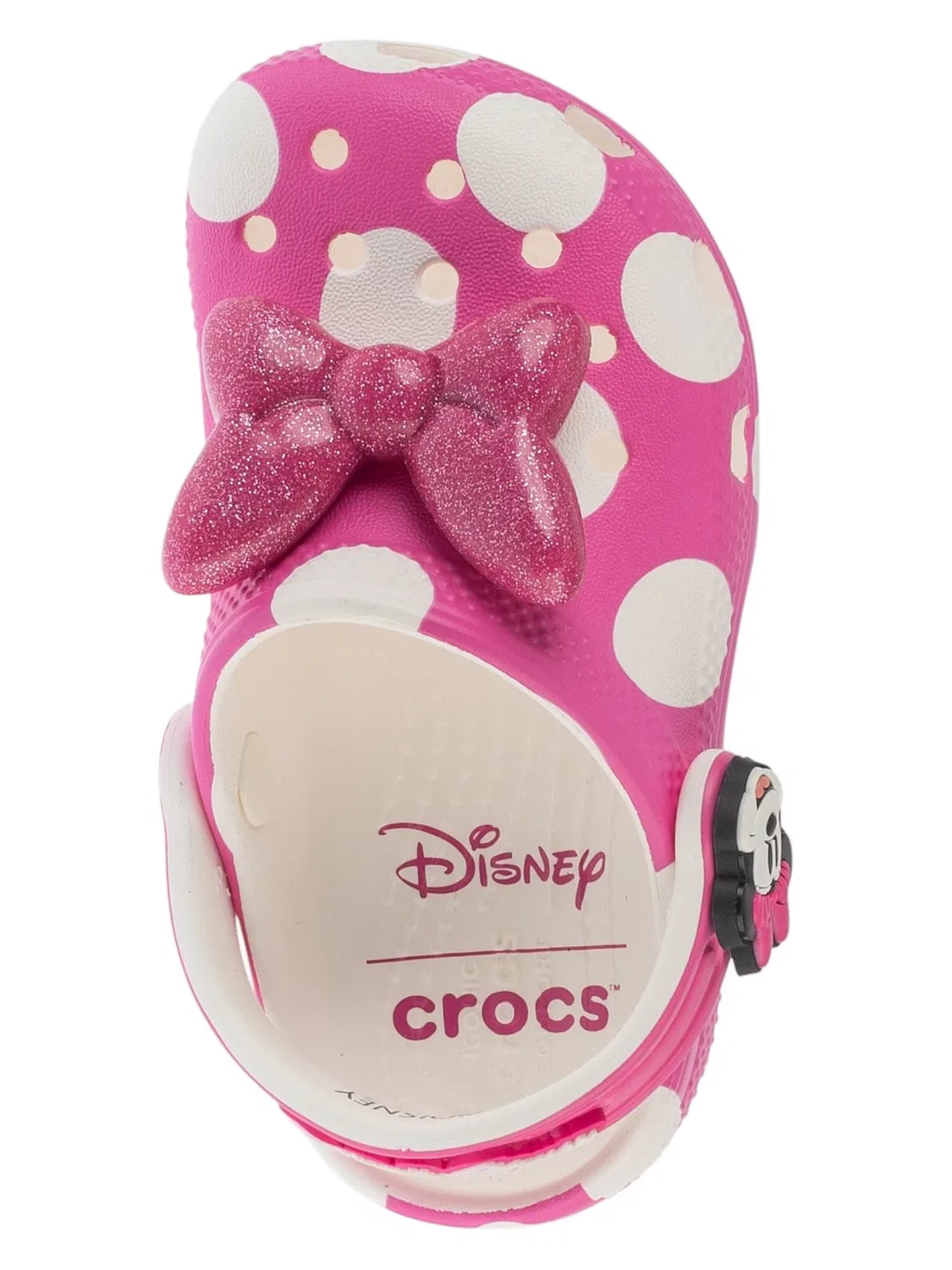 Сандалии Crocs Classic Minnie Mouse Clog T розового цвета — фото 4