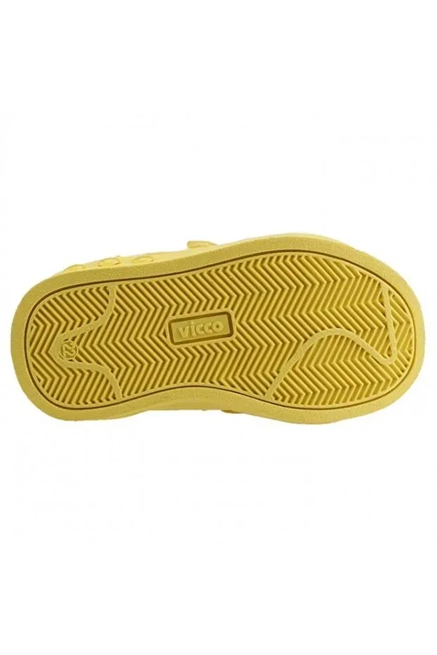 Детские ботинки для девочек на плоском ходу Vicco, Yellow — фото 4