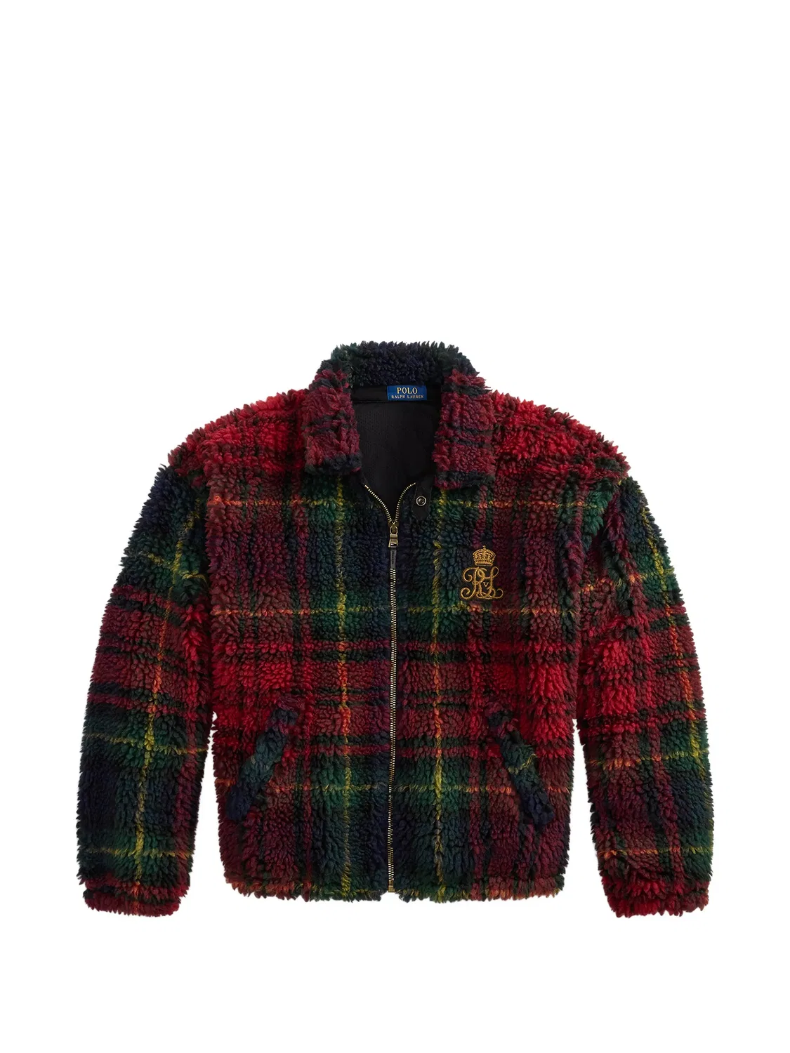 Флисовый свитер в красную тартан-клетку Polo Ralph Lauren, красный