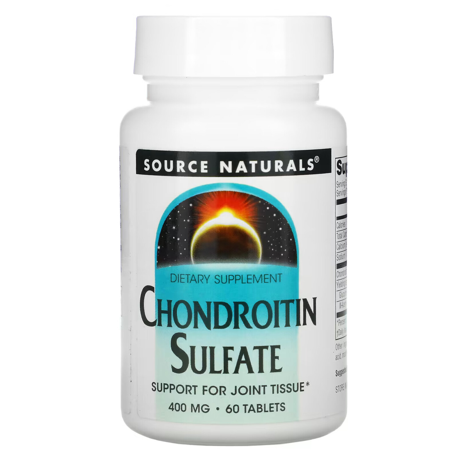 

Source Naturals, Chondroitin Sulfate, 400 мг, 60 таблеток