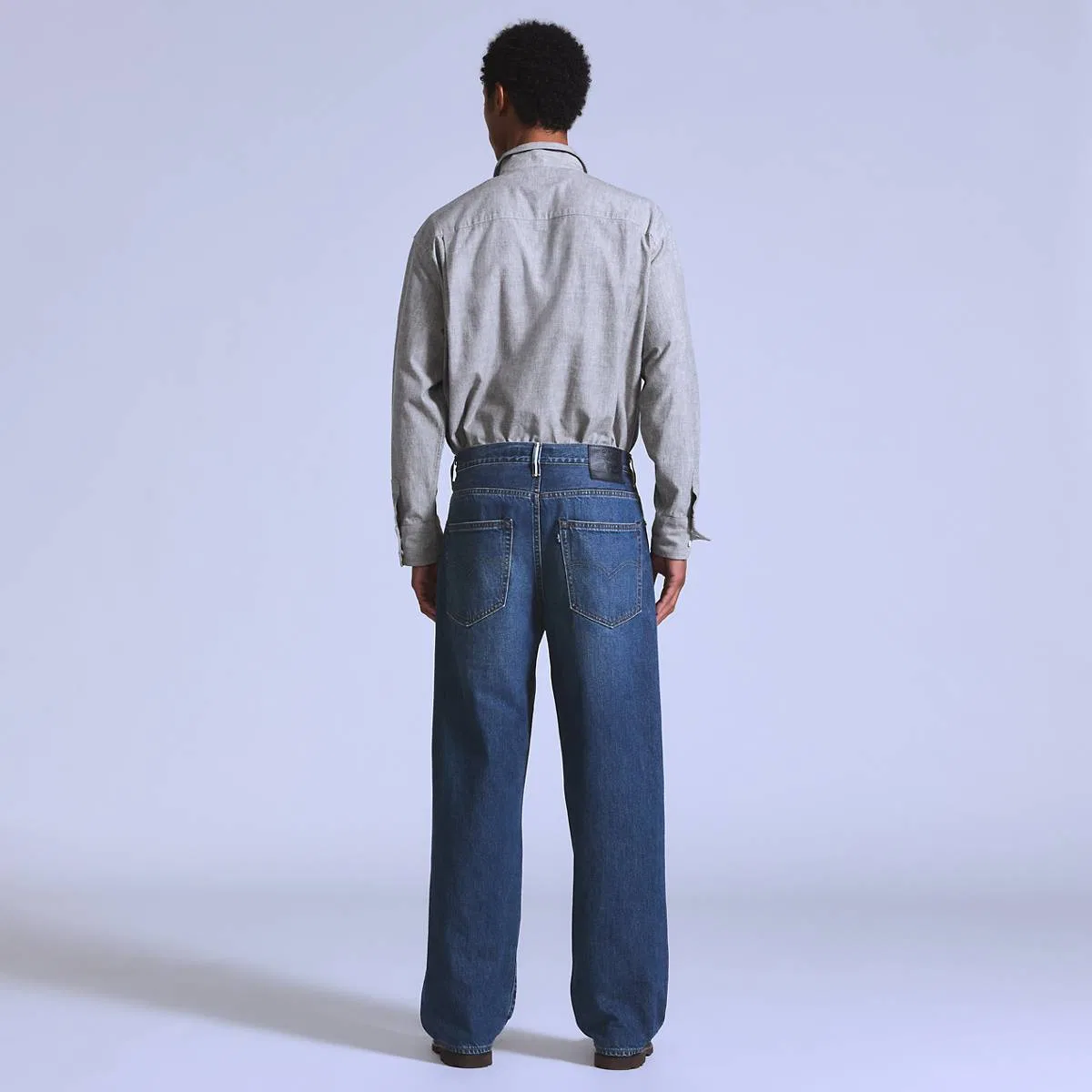 Мужские джинсы Marker с кромкой свободного кроя Levi's, Flyer - Dark Wash — фото 4