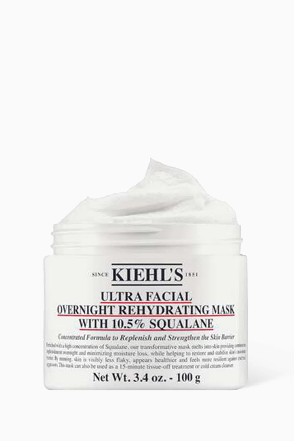 Увлажняющая ночная маска для лица с 10.5% сквалана Kiehl's