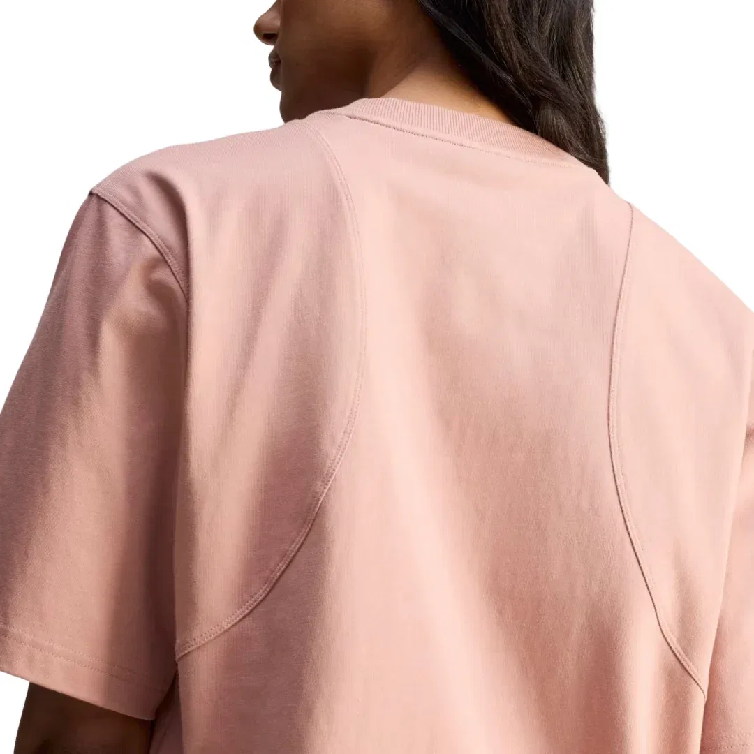 Женская футболка Stella McCartney Loose T-Shirt Asia Sizing 'Brown Mauve' adidas, Brown Mauve — фото 4