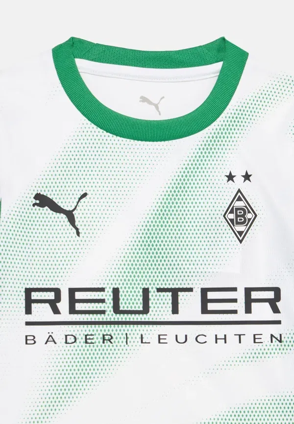 Комплект футбольный быстросохнущий Borussia monchengladbach Home Unisex Set Puma белый, зеленый — фото 4