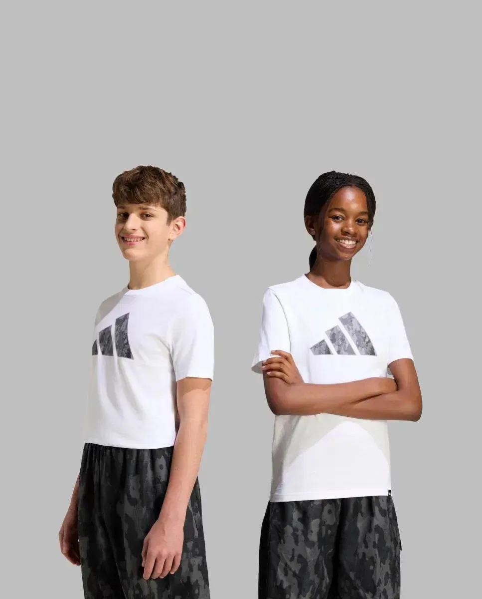 Детская футболка для мальчиков хлопковая Camo Graphic adidas, Blanco