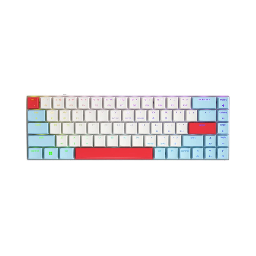 

Игровая клавиатура Cherry MX-LP 2.1 RGB, низкопрофильная, беспроводная, Cherry MX Low Profile Red, белый/голубой/красный