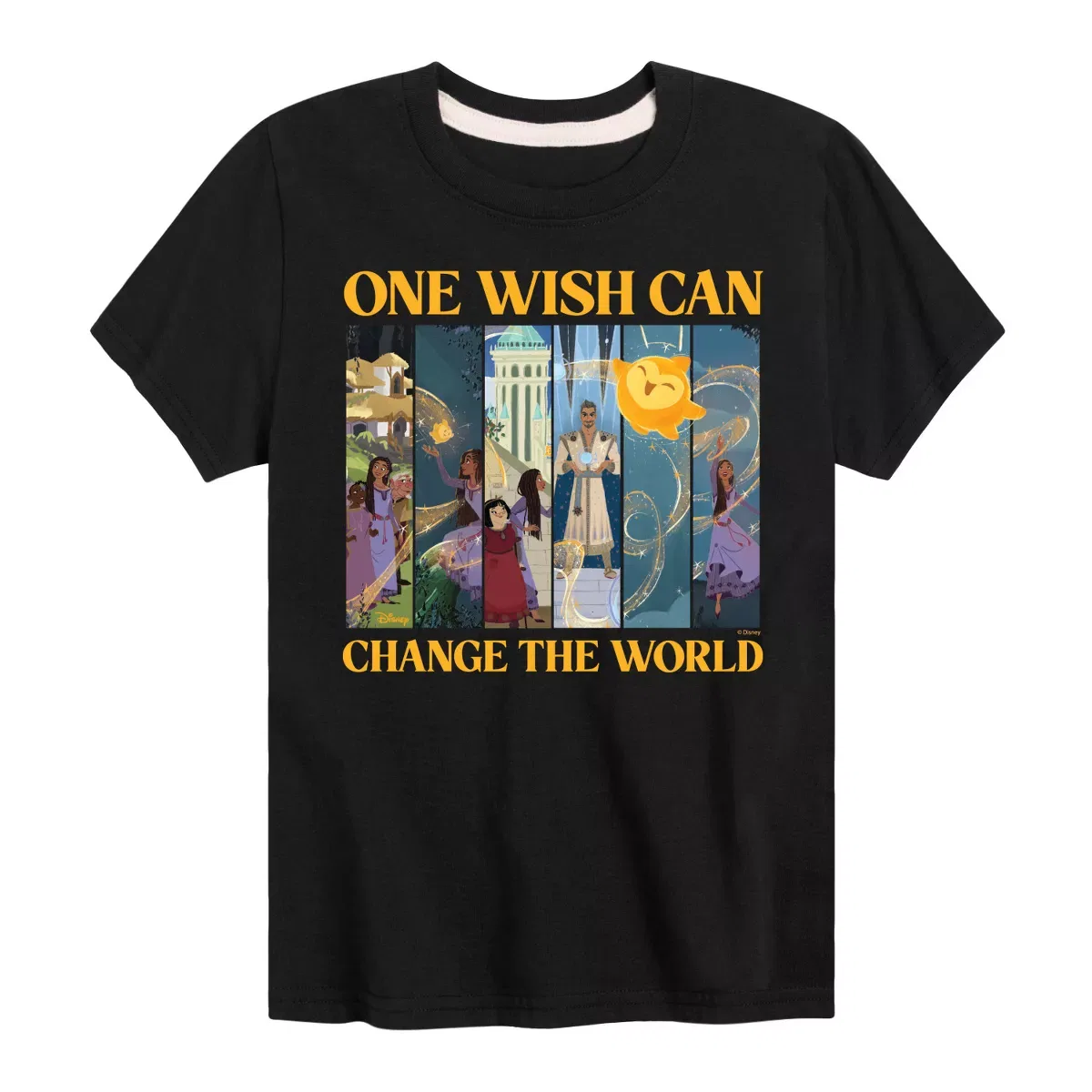 Детская футболка с принтом One Wish Can Change The World Disney, Navy