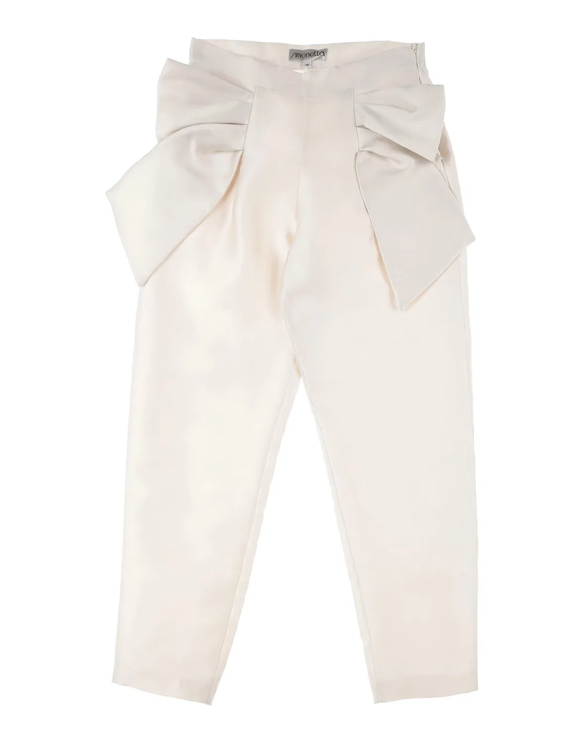 Брюки из тафты с защипами Off White, Simonetta