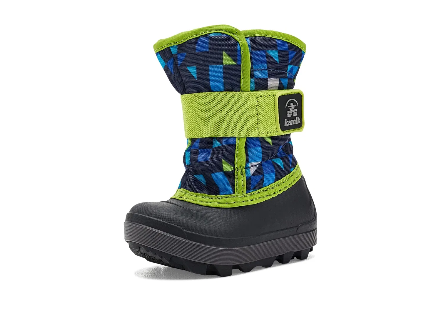 Ботинки Snowbug 7p (для малышей и маленьких детей) Kamik Kids, Navy/Lime