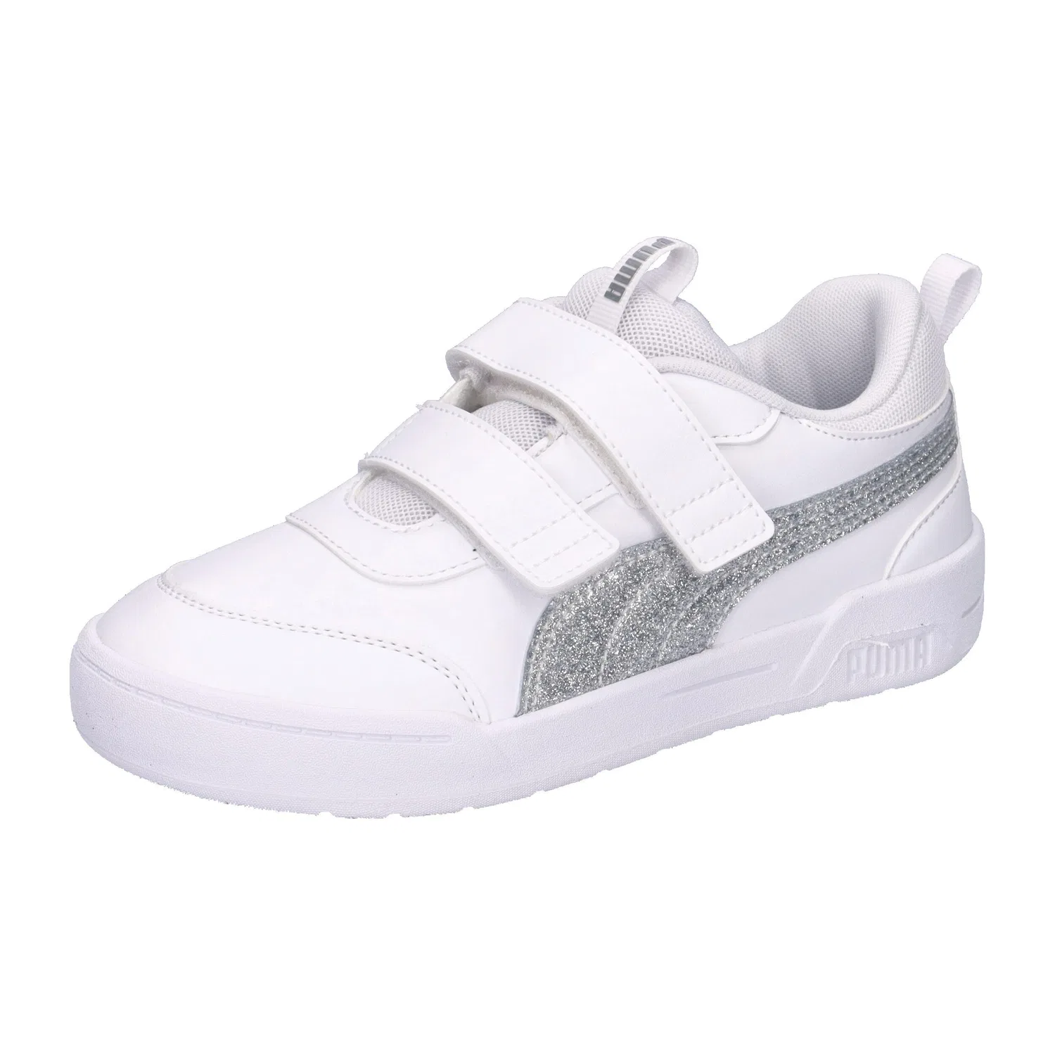 Детские кроссовки для девочек с блеском Multiflex 2 Glitz FS V PS Puma, Weiss