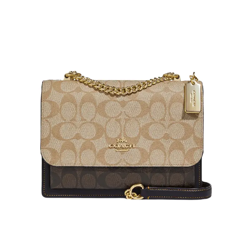 

Сумка Coach Outlet Klare Crossbody In Blocked Signature Canvas, коричневый