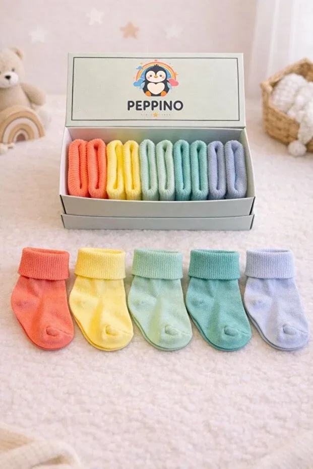 Детские носки хлопковые 5 шт Peppino, Yellow