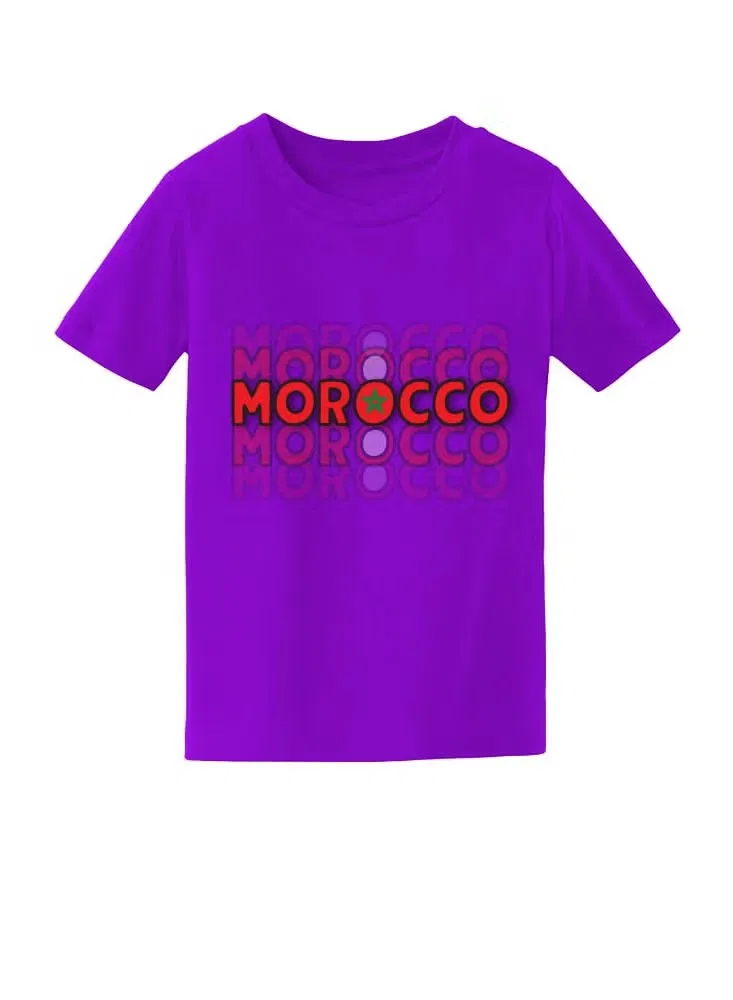 Футболка с принтом Morocco, Printshop4Me, фиолетовый — фото 3