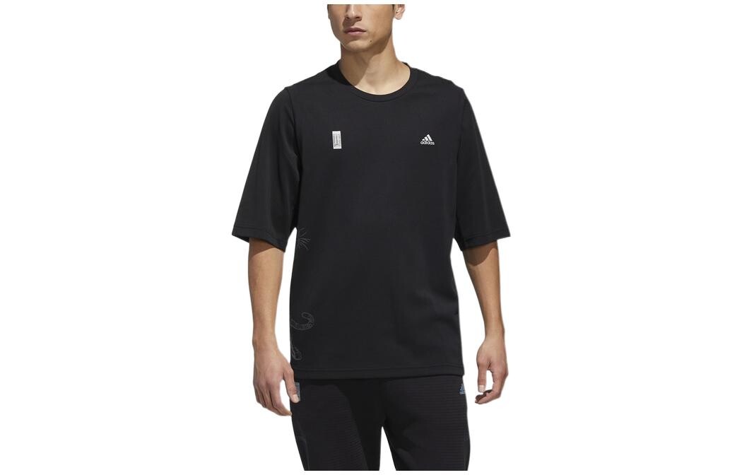 

Футболка мужская черная Adidas, черный