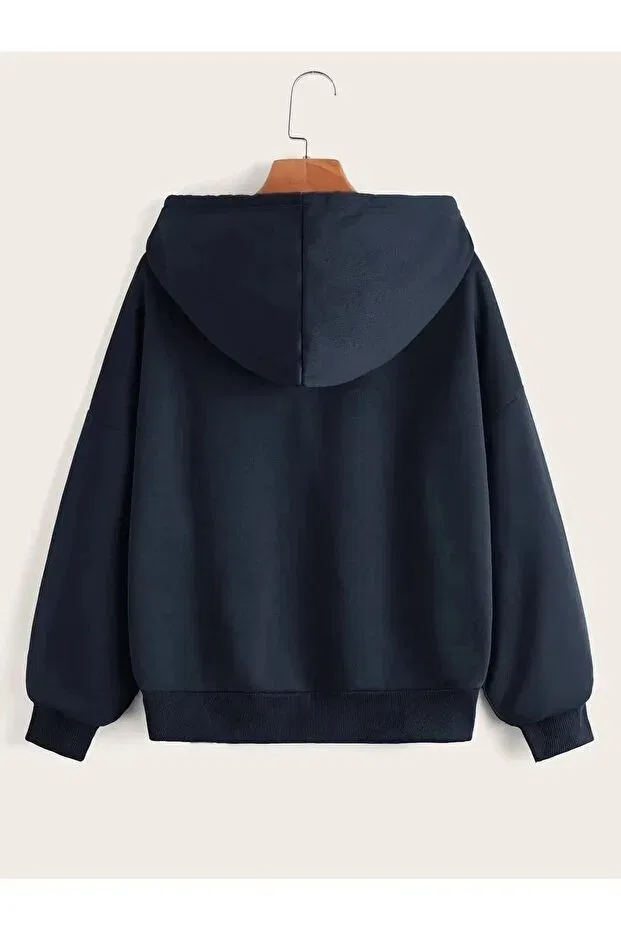 Детские свитшот-худи с капюшоном и карманом-кенгуру Daxis Sportwear Company, Green-Navy Blue — фото 3