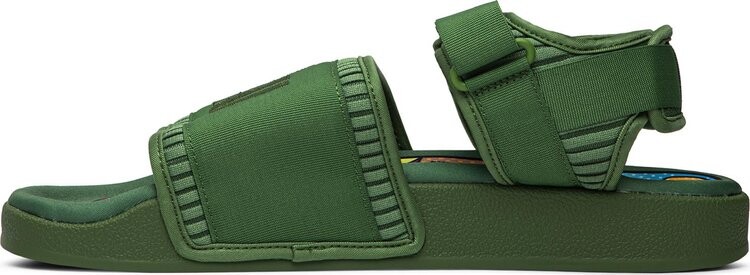 Сандалии Adidas Pharrell x Adilette 2.0 Sandal 'Tribe Green', зеленый — фото 4