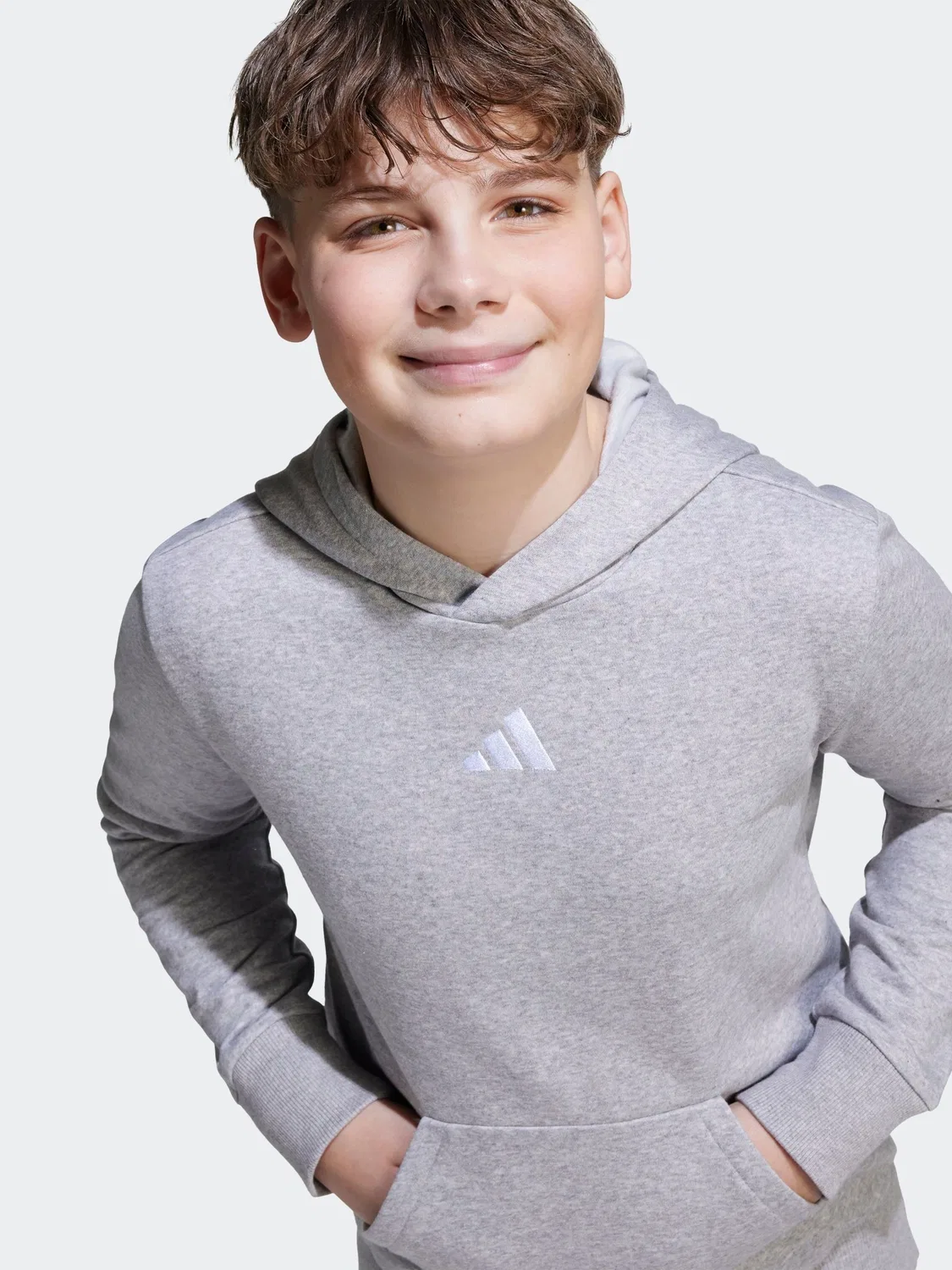 Худи Essential adidas, серый — фото 3
