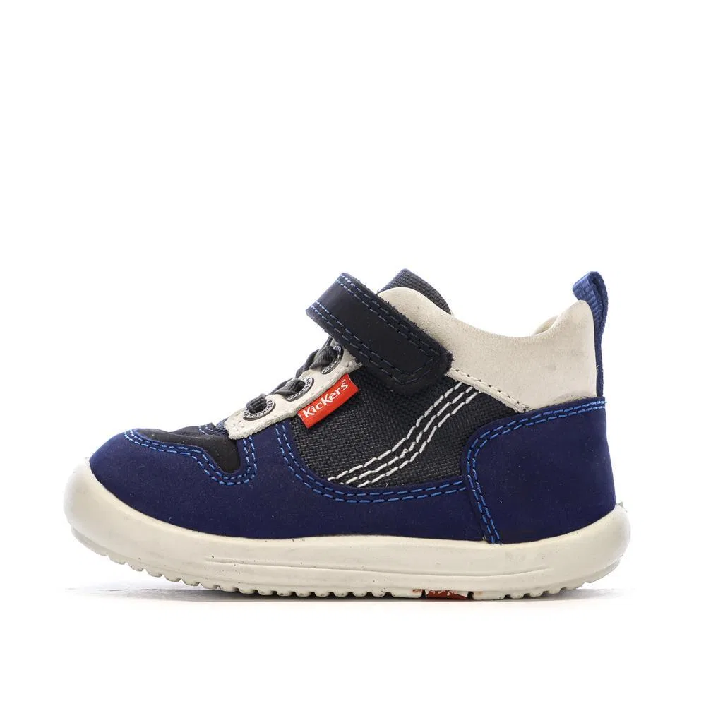 Детские кроссовки с высоким берцем Kickers, Navyblau Mitternachtsindigo