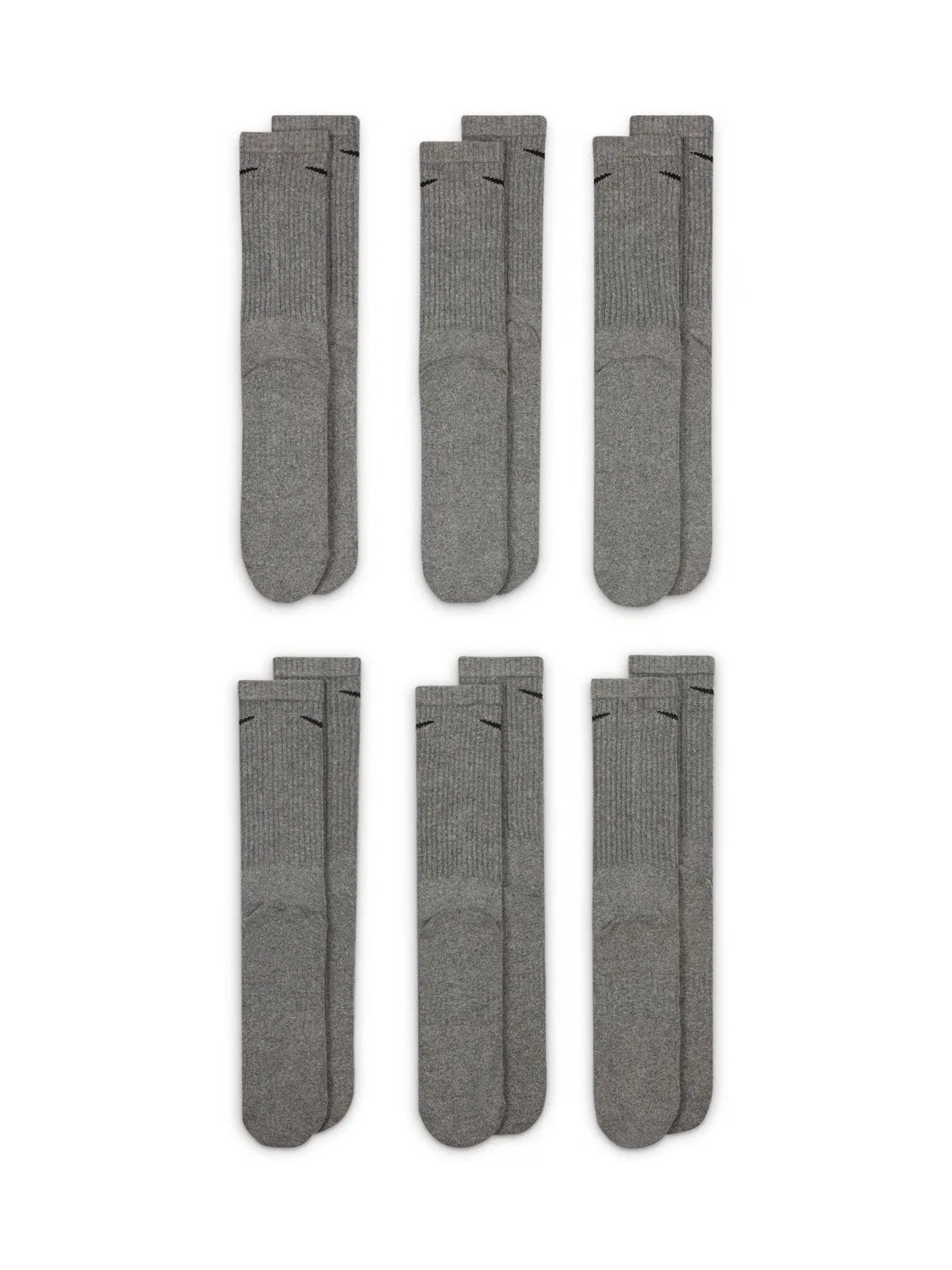 Носки Nike Everyday Cushioned Crew, серый — фото 4