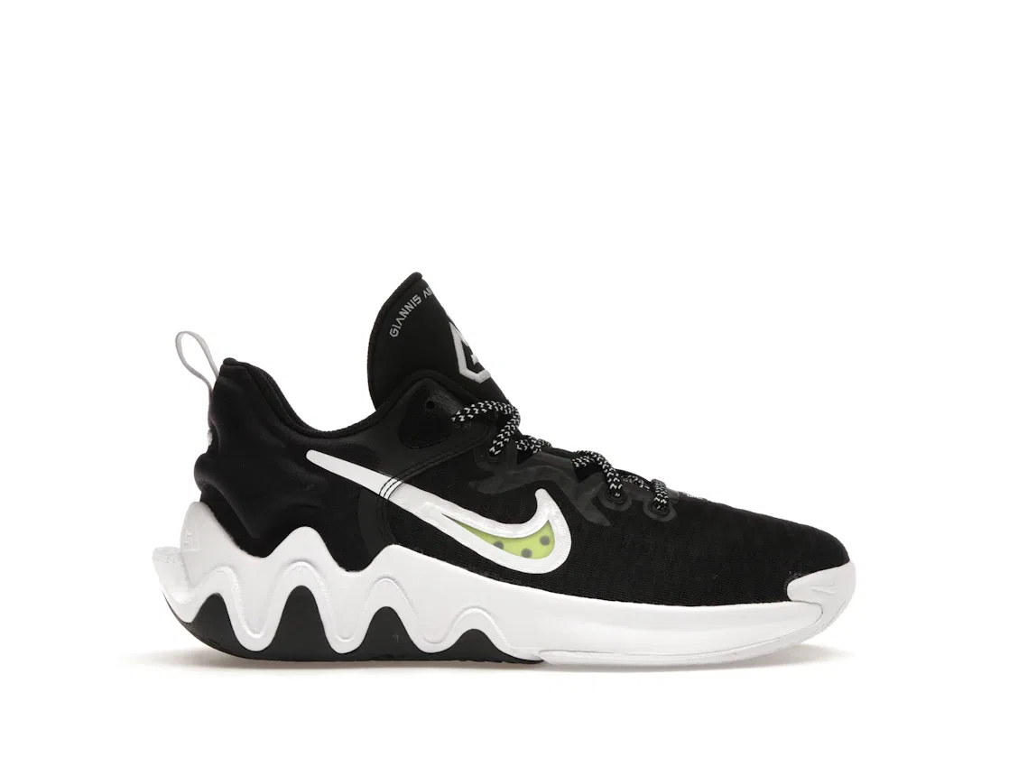 Детские кроссовки для баскетбола Nike Giannis Immortality, Black/White-Wolf Grey-Clear