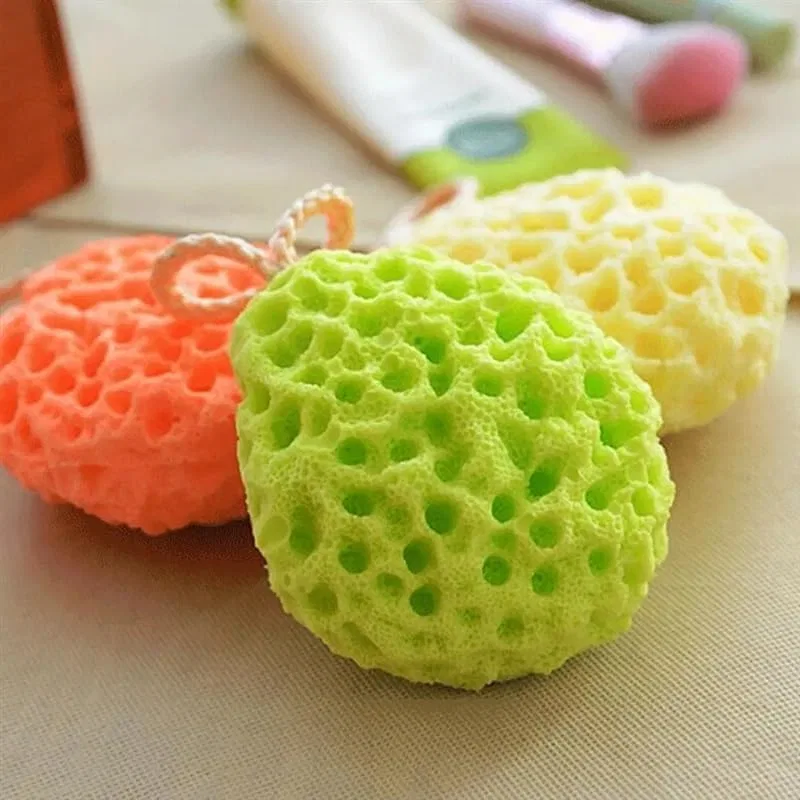 Мочалка для душа Mesh-Pouf, DFJOENVLDKHFE, 50 g, Yellow — фото 2