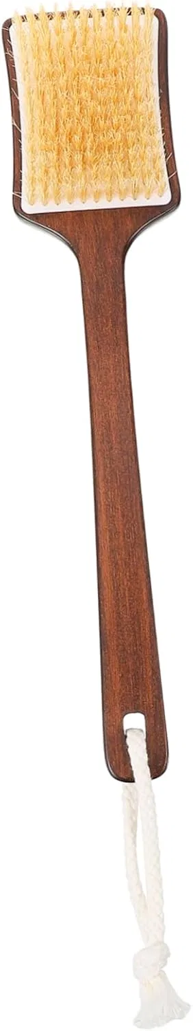 Щетка для тела с длинной ручкой, SHERCHPRY, 36x8x4.5 см, Коричневый