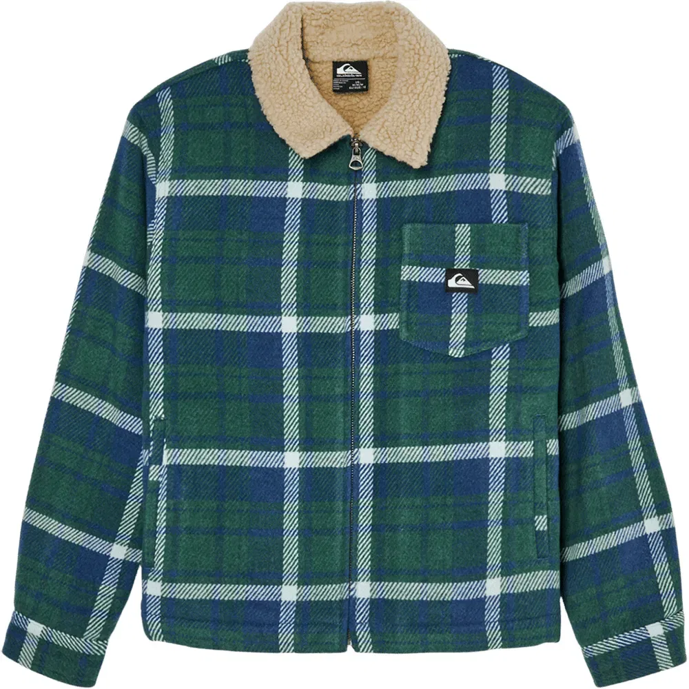 Детская куртка-харингтон флисовая Quiksilver DNA Sherpa Harrington, Green