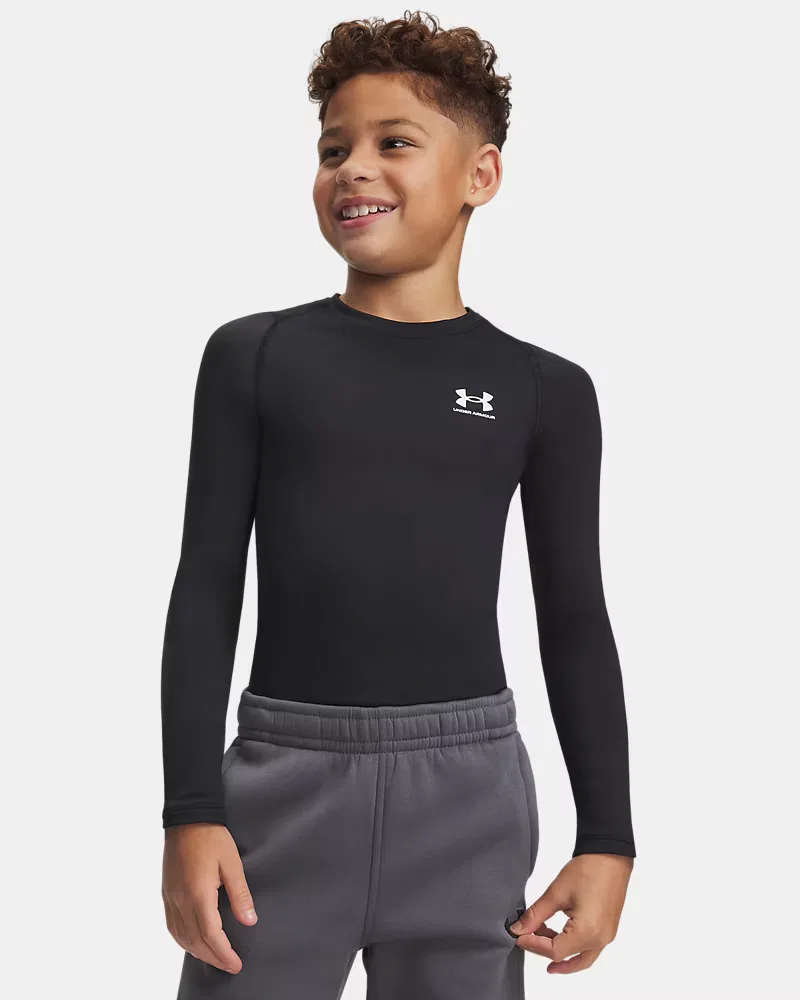 Лонгслив детский утепленный ColdGear UnderArmour, Black/White