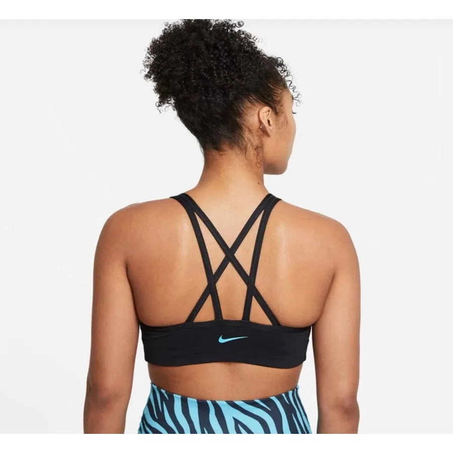 Спортивный бюстгальтер с принтом Icon Clash Nike, Черный — фото 4