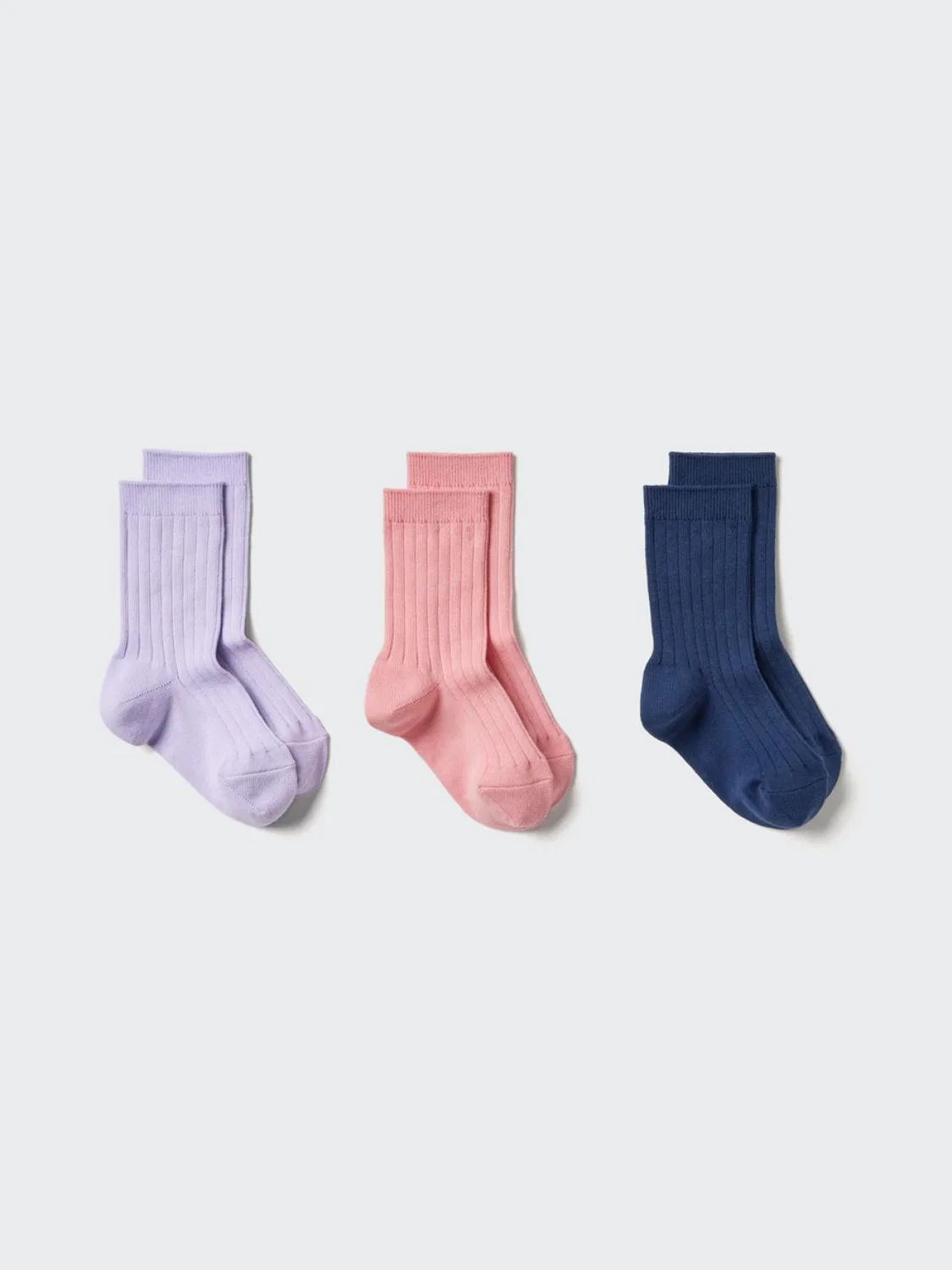 Детские носки комплект 3 пары Uniqlo, розовый