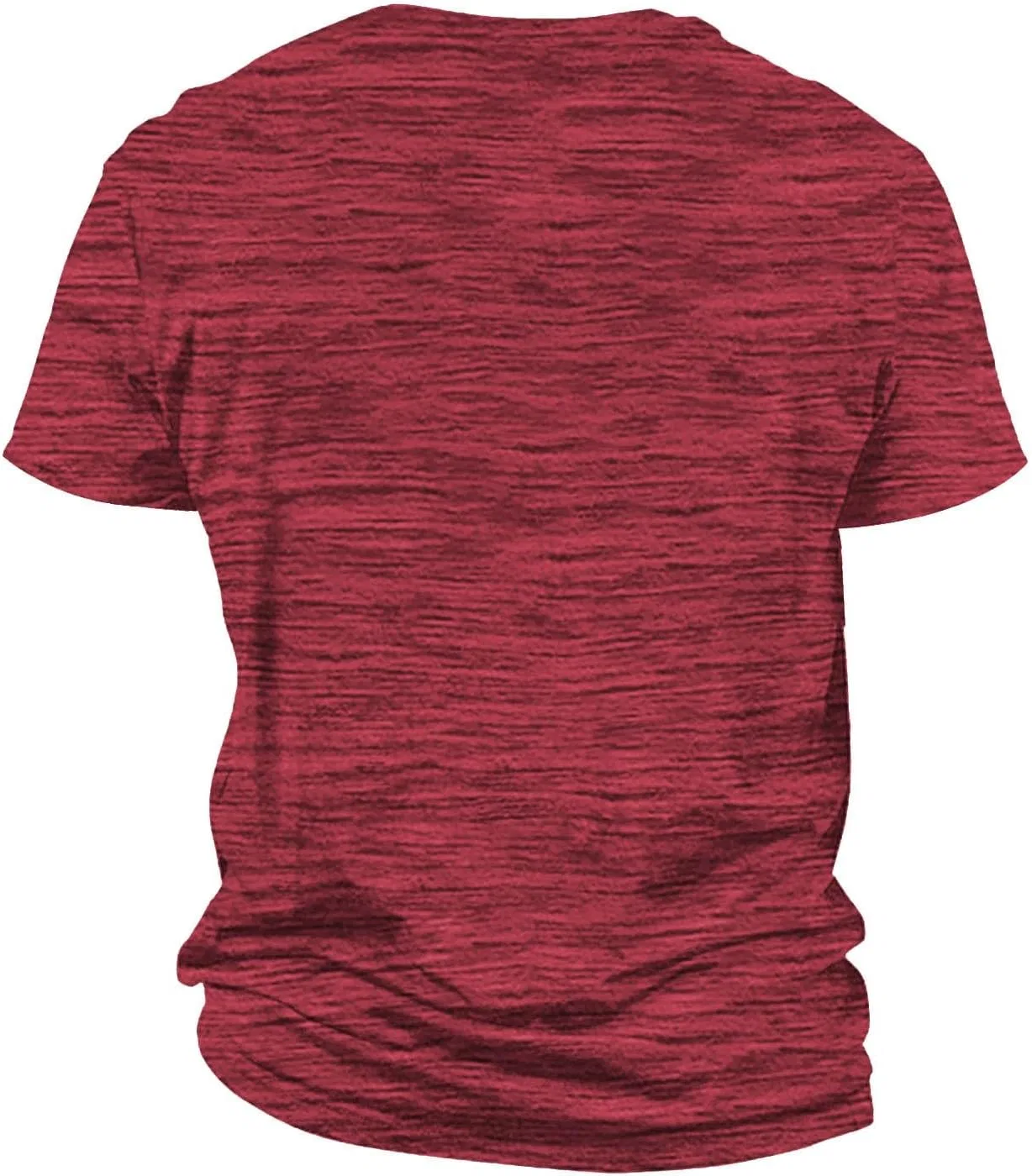 Мужская футболка с коротким рукавом, классический круглый вырез, Red — фото 4