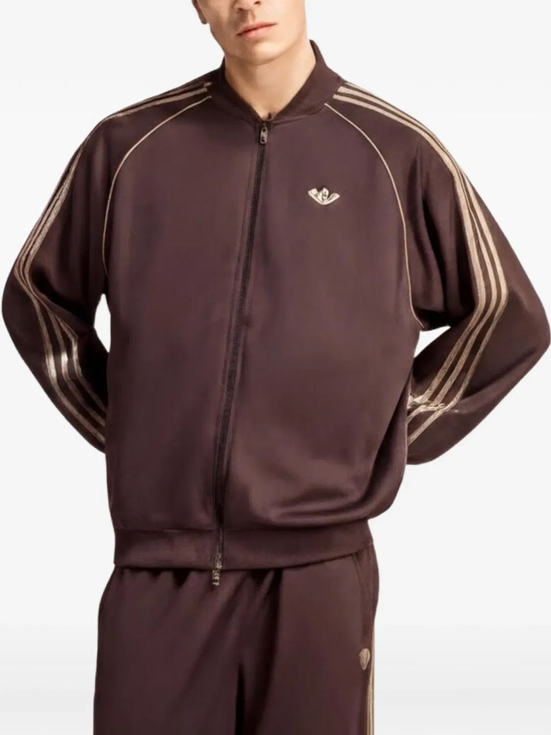 Спортивный топ SST Adicolor Classics свободного кроя Adidas, коричневый