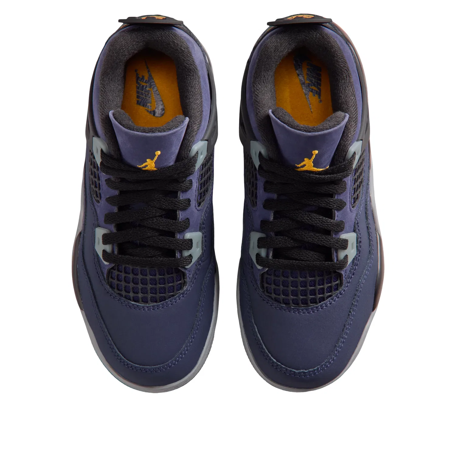 Детские кроссовки с текстильным верхом 4 Retro 'Lakers' Jordan, Imperial Purple — фото 2