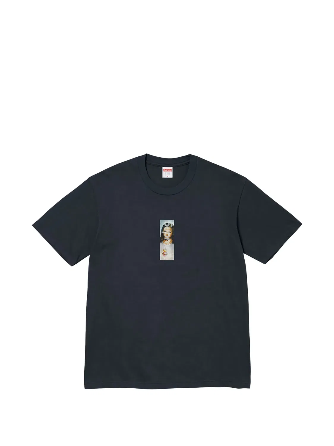 Синяя футболка Prayer Card Box Logo Supreme, синий