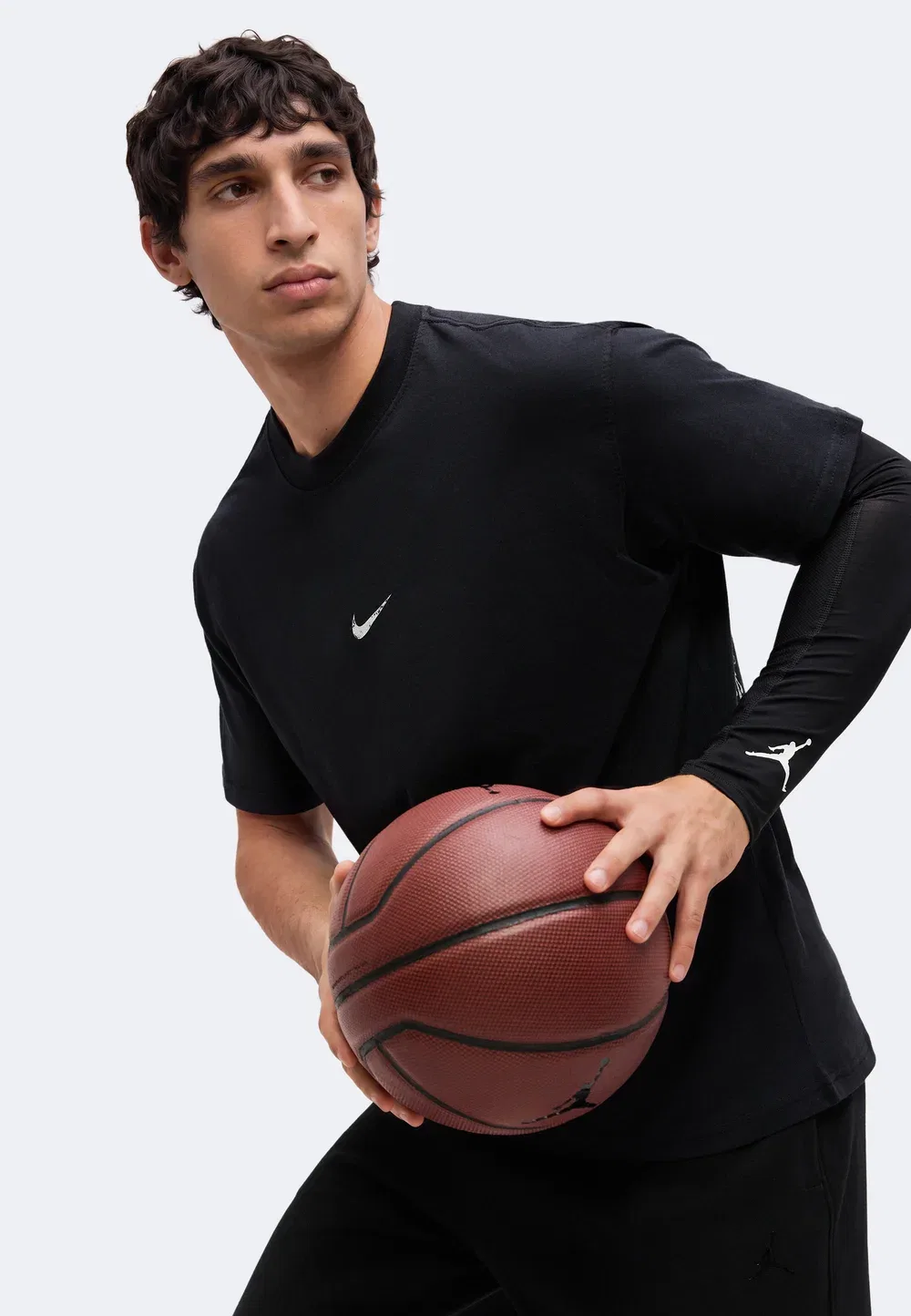Футболка с принтом Tee m90 summit court Nike Performance, Black — фото 4
