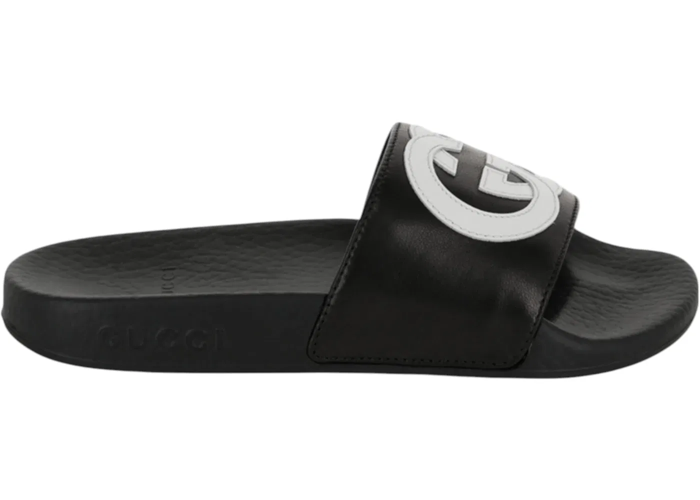 Детские шлепанцы с принтом Gucci Slide Gucci, Black/White
