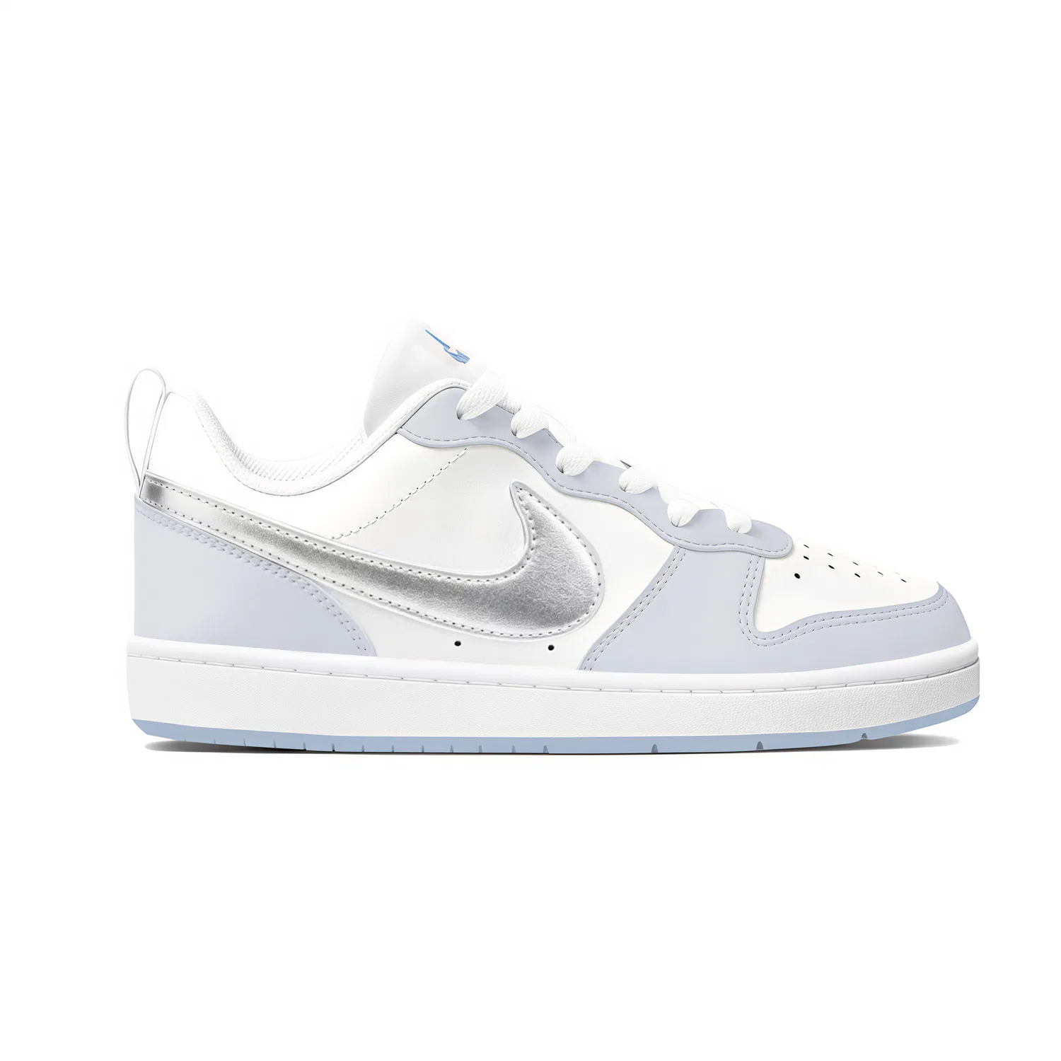 Детские кеды для скейтбординга Nike Court Borough Silver Gray — фото 4