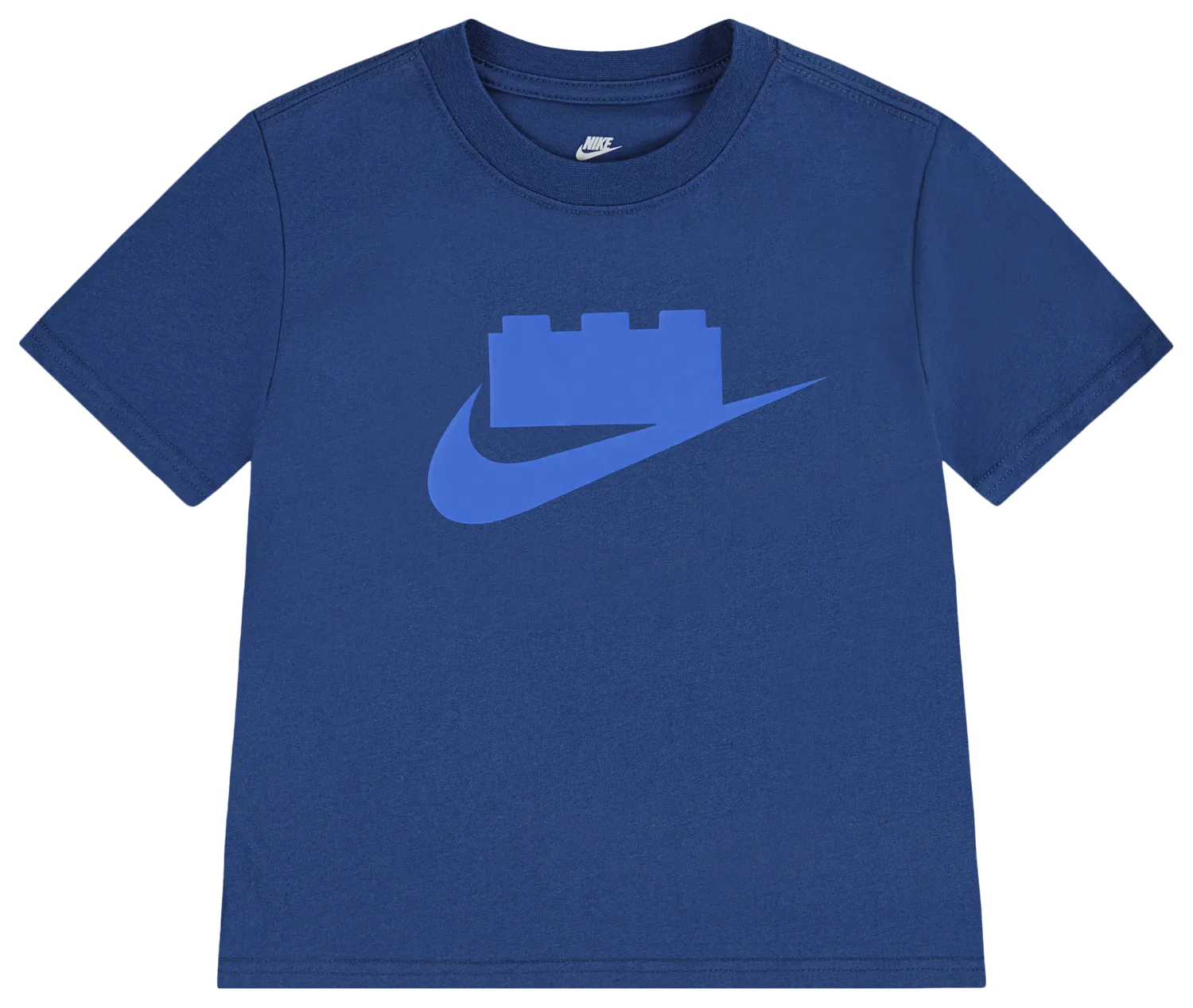Детская футболка для мальчиков с коротким рукавом Lego Brick Swoosh Nike, Brave Blue — фото 4