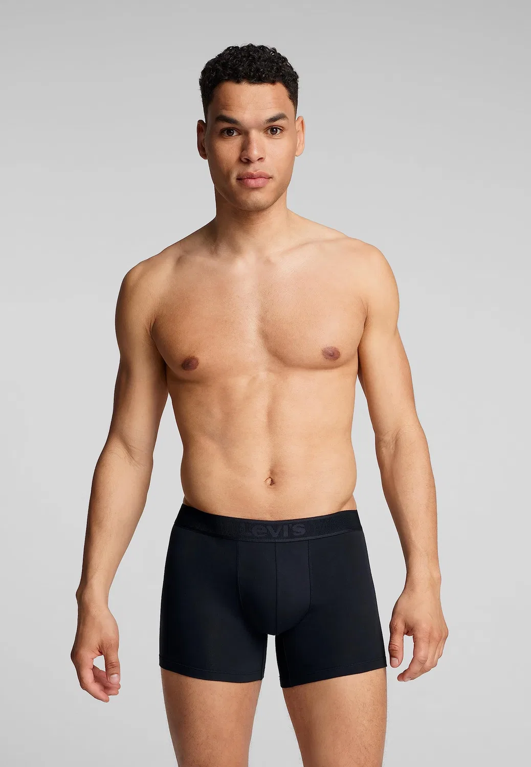 Мужские боксеры с принтом Levi's, Black Grey Combo — фото 3