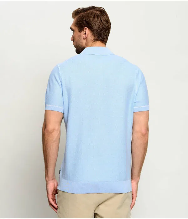 Мужской поло H-Narciso BOSS, Azzurro — фото 3