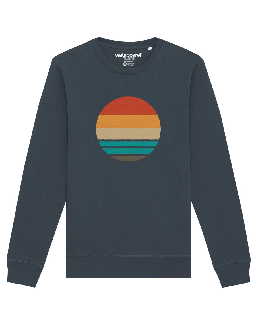 

Свитер Watapparel Sweatshirt Retro Sunset Ocean, антрацит