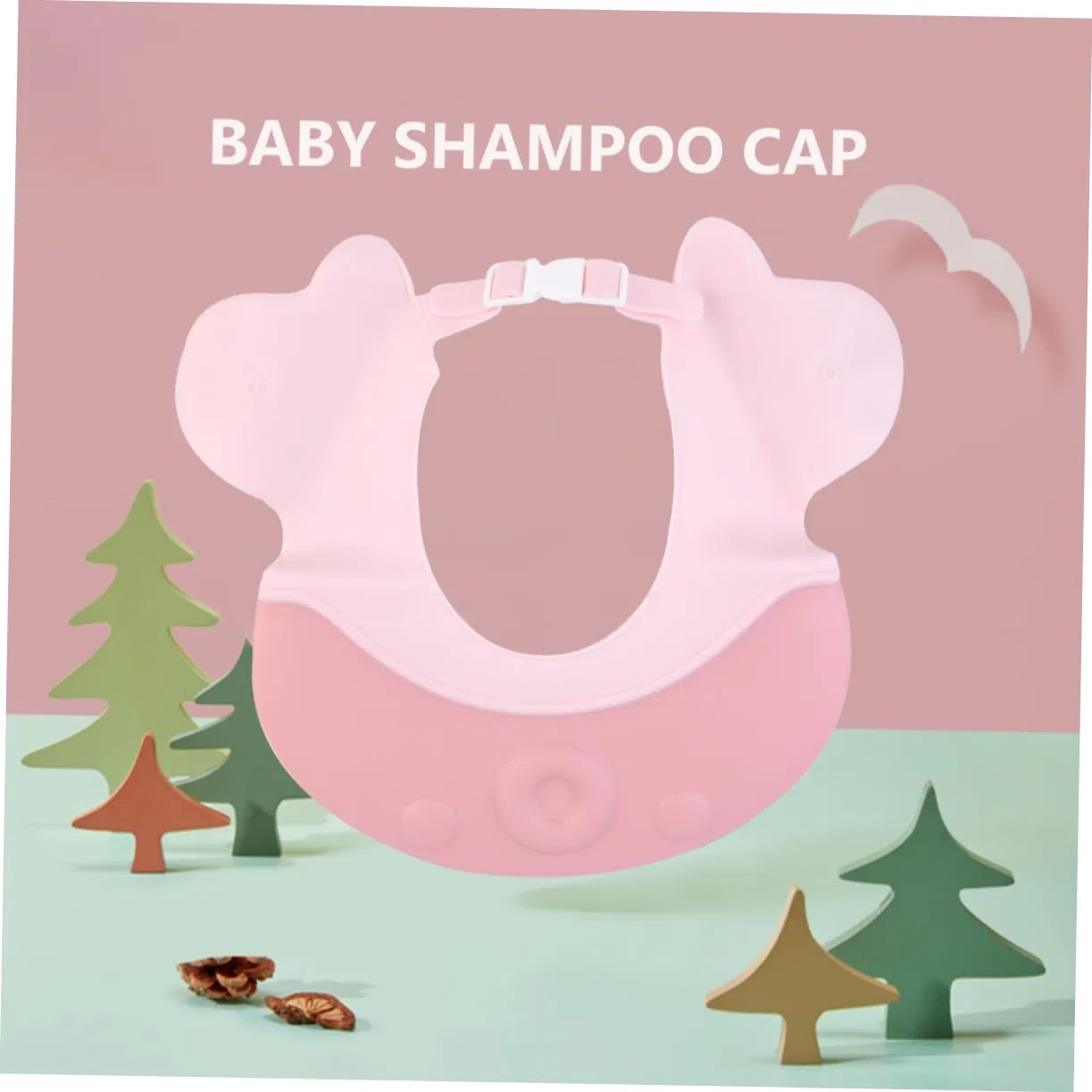 No brand Шапочка для душа Minkissy, 3 шт, светло-розовый — фото 4
