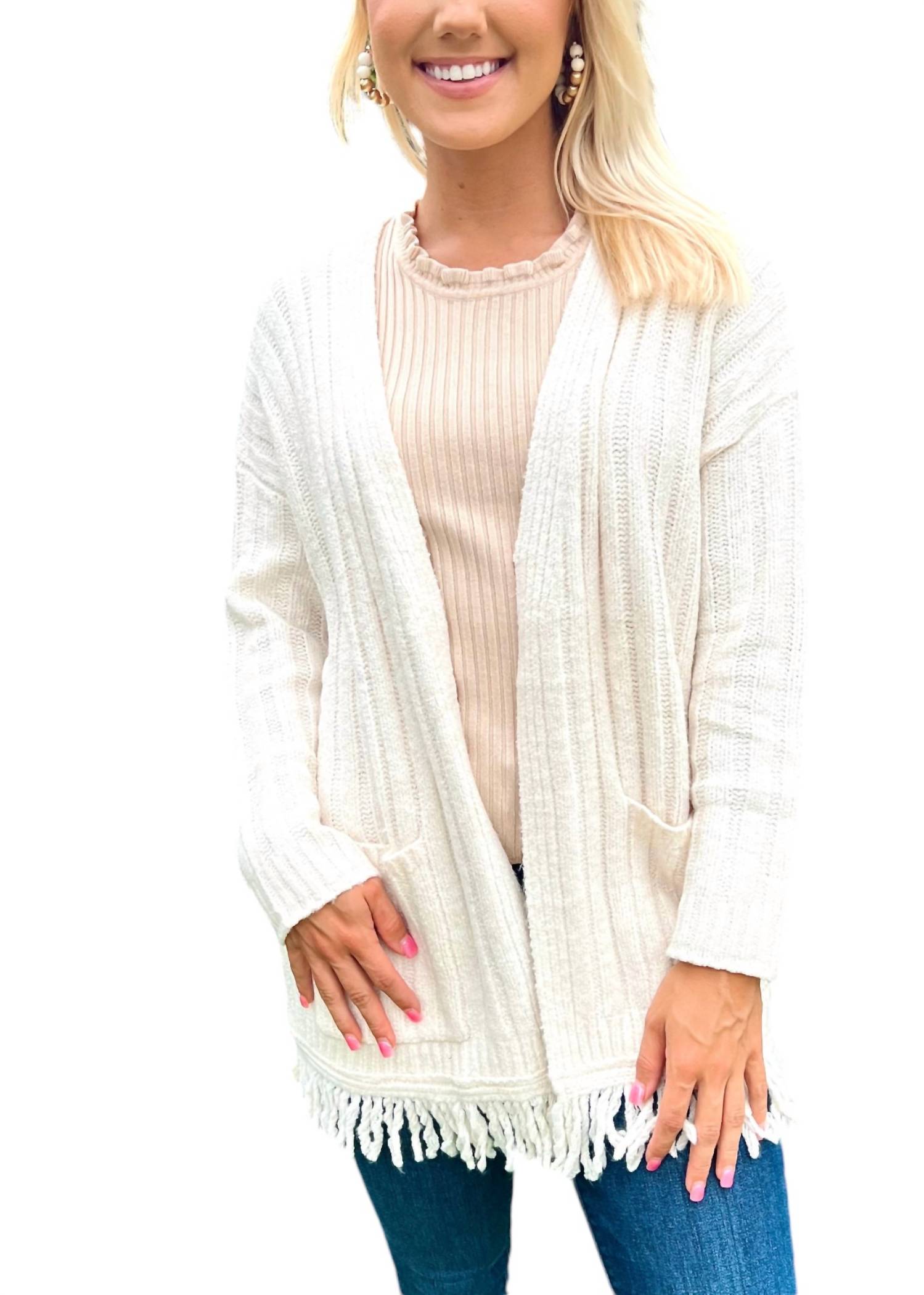 

Кардиган Delaney белого цвета Stitches & Stripes