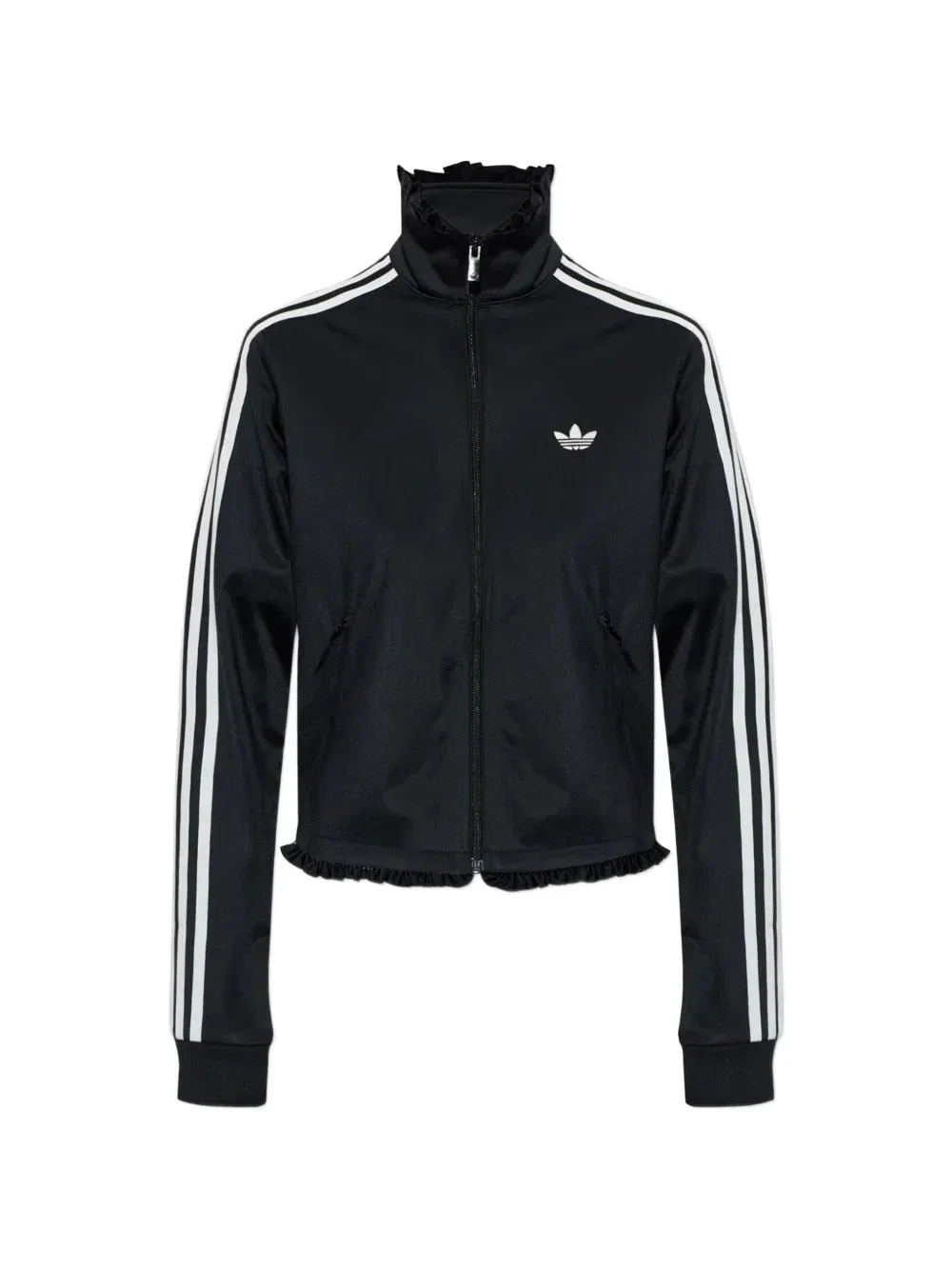 Плиссированная олимпийка Firebird Adidas, черный