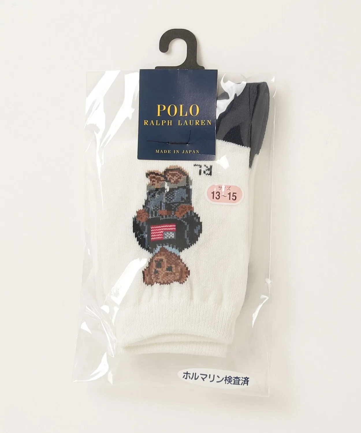 Детские носки-гольфы с принтом Polo Bear POLO RALPH LAUREN CHILDRENSWEAR, White — фото 2